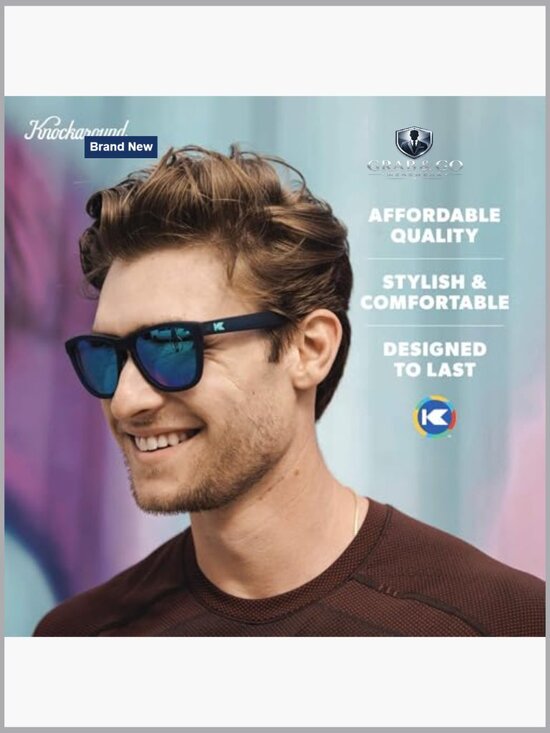 Polarized Sport Sunglasses UV400 Protection Lightweight Polycarbonate Frame - Picture 5 of 7